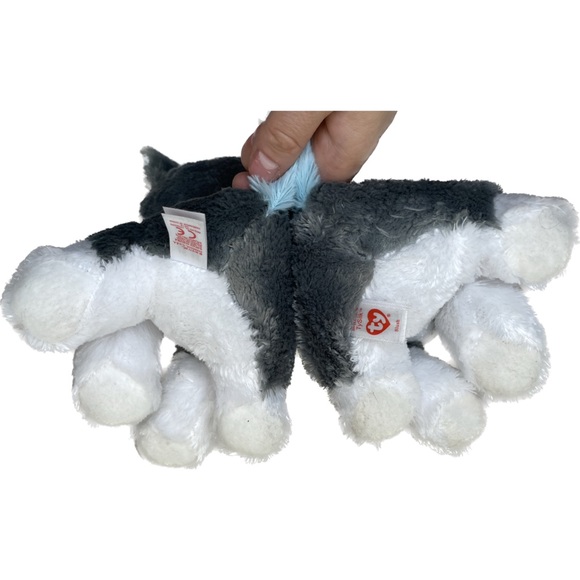 Ty Silk Husky Dog Plush Classic Husky Wolf Slush TySilk Puppy Soft Set - Picture 6 of 6
